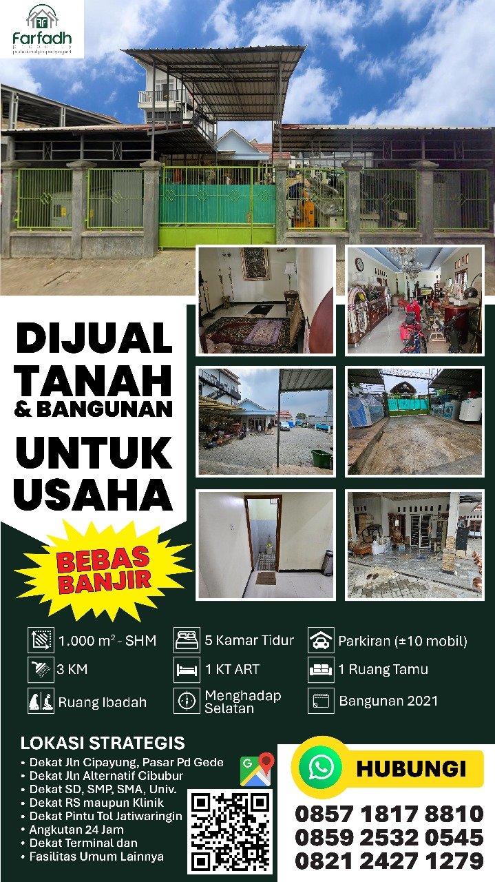 RUMAH DAN TEMPAT USAHA DI JAKARTA TIMUR
